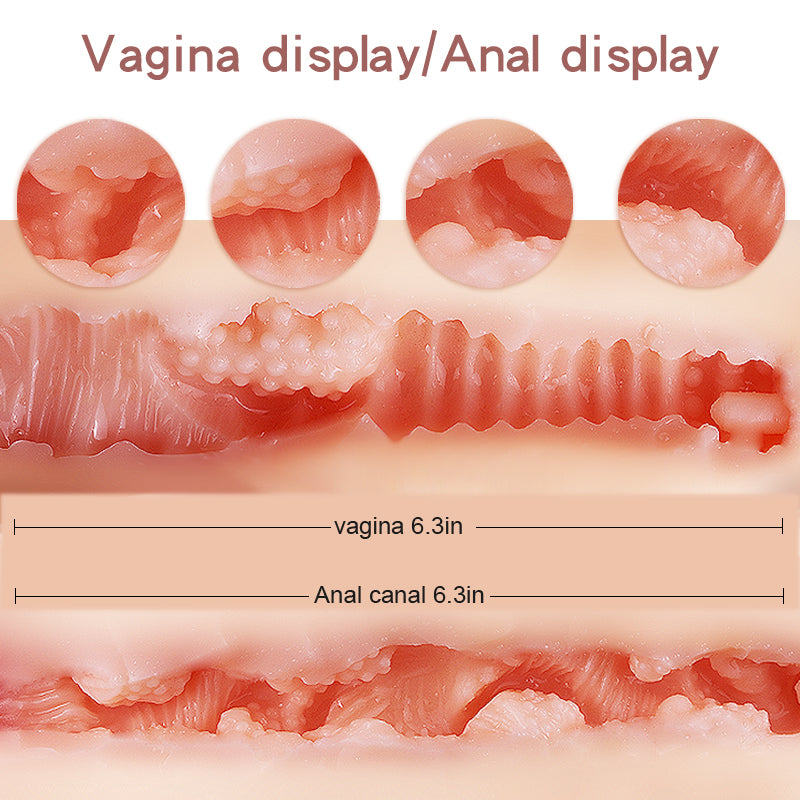 29LB BBW Torso Sex Doll Male Masturbator with Perkey Boobs and Fat Butt, 3 in 1 Adult Male Sex Toys Love Doll, Large Male Masturbator Doll Pocket Pussy Ass Toy for Men Masturbation, Massaging your cock inside her pussy for Orgasm