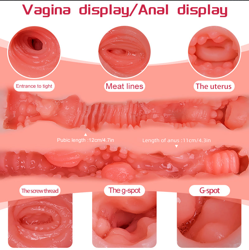 24LB Life Size Sex Doll for Men Realistic Full Size Sex Dolls Torso Body,Adult Sex Toys Big Size Realistic Pussy Anal Toy Built-in Skeleton Love Dolls for Male, Slowly massaging your cock with her tits, Feeling every inch of you deep inside her pussy