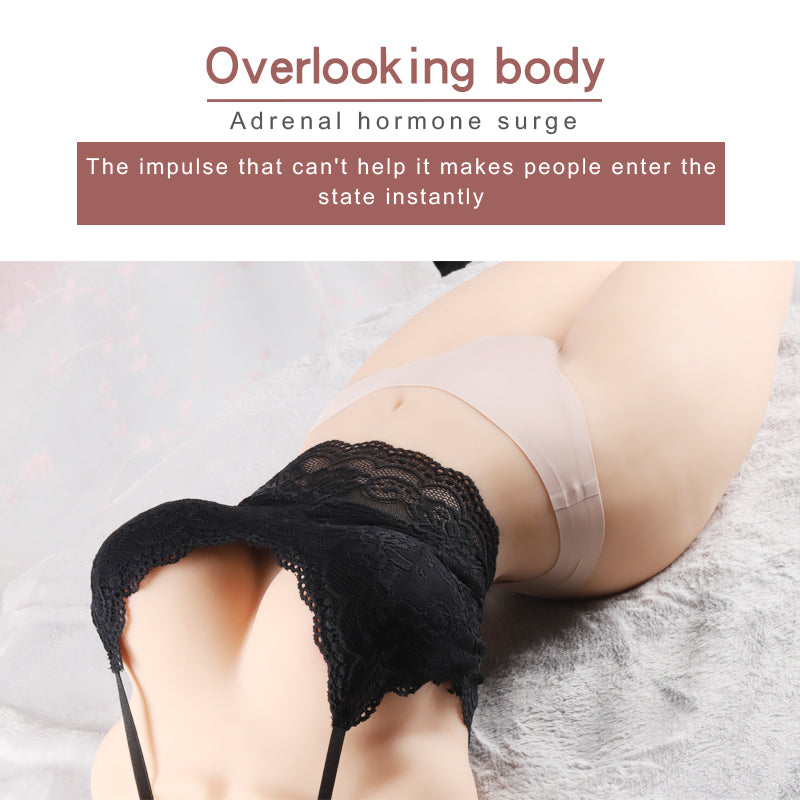 29LB BBW Torso Sex Doll Male Masturbator with Perkey Boobs and Fat Butt, 3 in 1 Adult Male Sex Toys Love Doll, Large Male Masturbator Doll Pocket Pussy Ass Toy for Men Masturbation, Massaging your cock inside her pussy for Orgasm