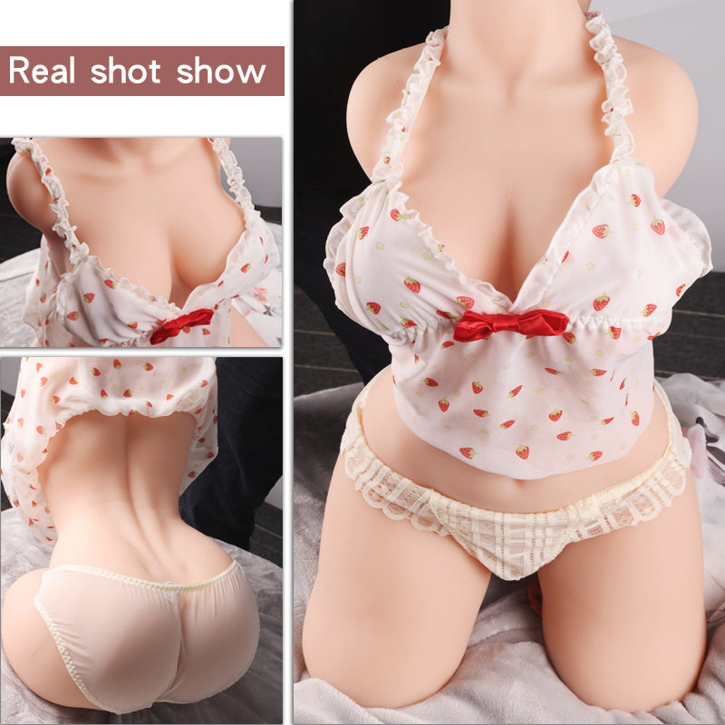 29LB BBW Torso Sex Doll Male Masturbator with Perkey Boobs and Fat Butt, 3 in 1 Adult Male Sex Toys Love Doll, Large Male Masturbator Doll Pocket Pussy Ass Toy for Men Masturbation, Massaging your cock inside her pussy for Orgasm
