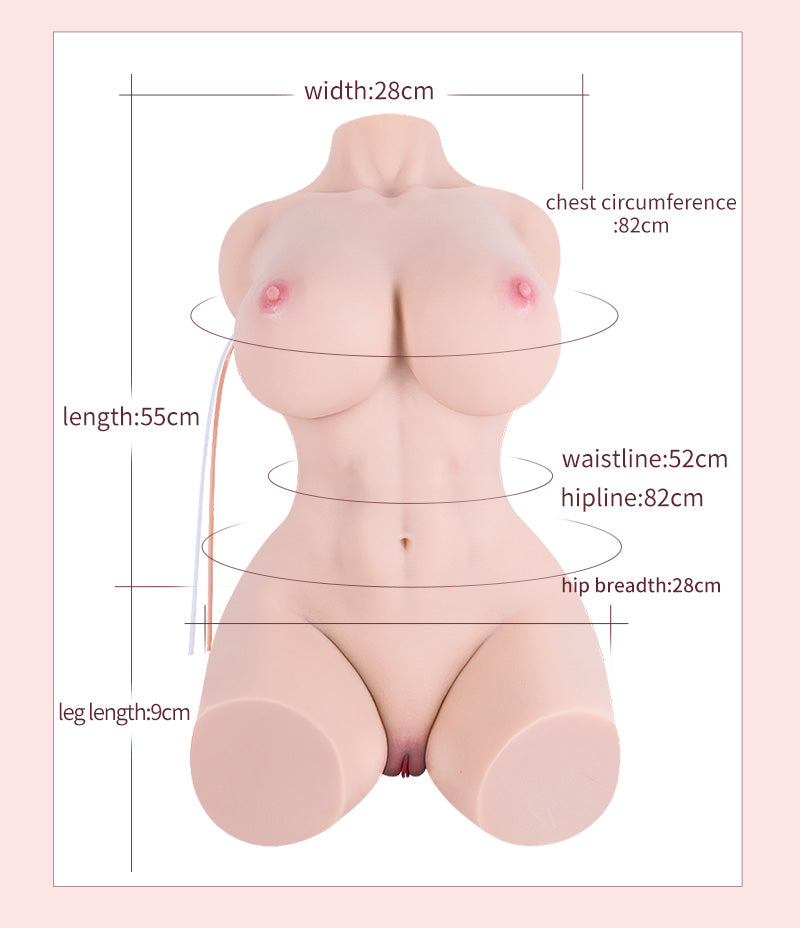 39LB Sex Doll Female Realistic Sex Dolls Torso with 3 in 1 Pocket Pussy Big Boobs Tight Vaginal & Anal,Built-in Skeleton Life-Sized Sex Doll for Men, Adult Sex Toys for Vaginal Anal Breast Sex, Rough sex is her favorite and her pussy agrees