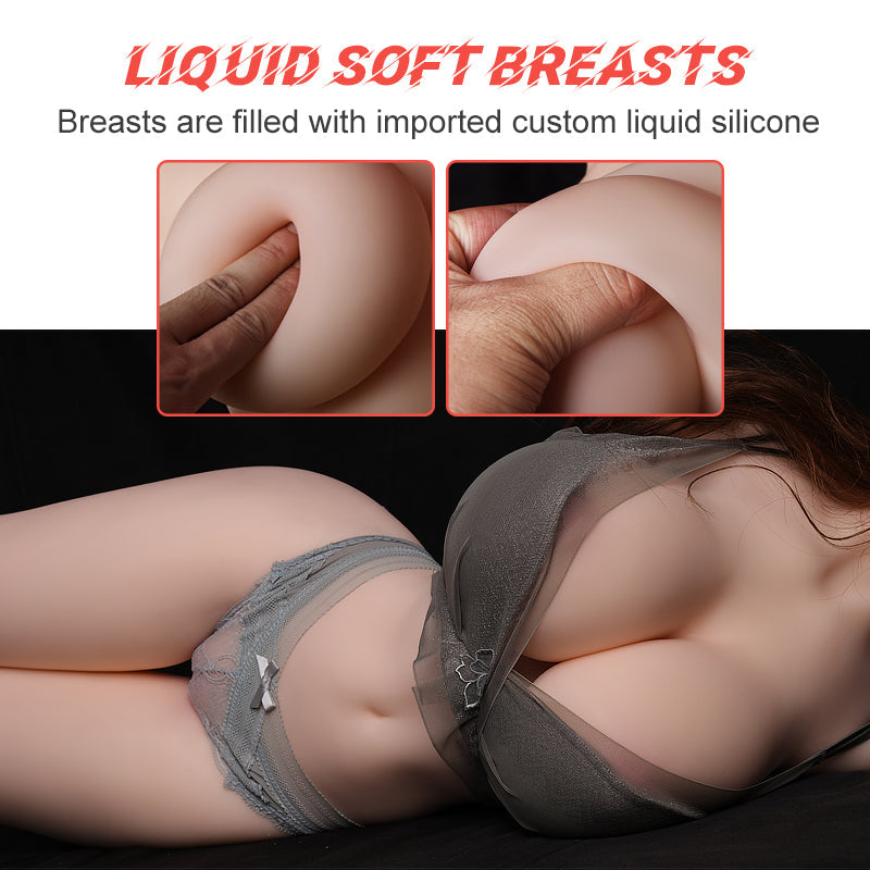 Sex Doll Realistic Male Masturbator, 3 in 1 Big Boobs Pussy Ass Masturbator Toy with Realistic Vagina Anal, Lifelike Love Doll Pocket Pussy with Built-in Torso Sex Toy for Men Masturbation 30LB (13.7Kg)) Sex Toys - HiREALOVE Official Store